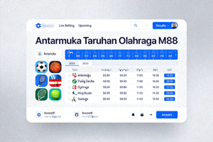 Antarmuka Taruhan Olahraga M88